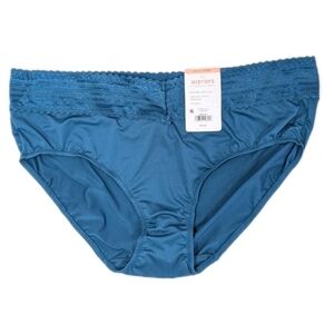 Warners Plus Size Hipster Underwear 3XL Women Microfiber Panty lace mid waist